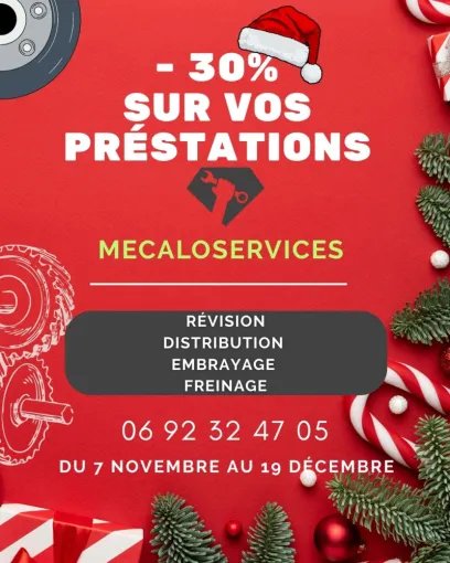 PROMO  DE NOËL - 30% SUR NOS PRESTATIONS !!!